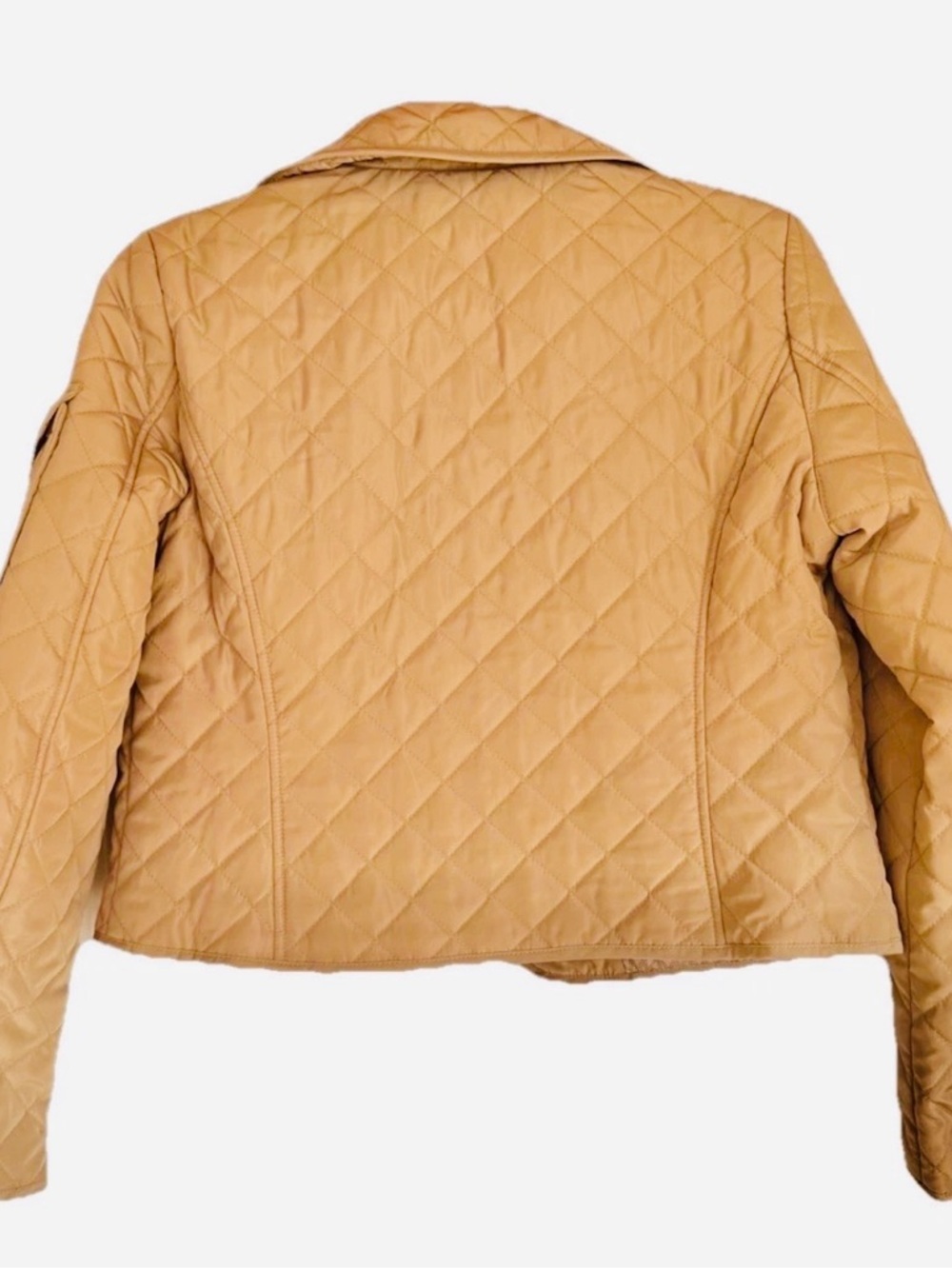 Michael Kors Beige Diamond Quilted Snap-Front  Jacket size M NWT - Picture 4 of 8